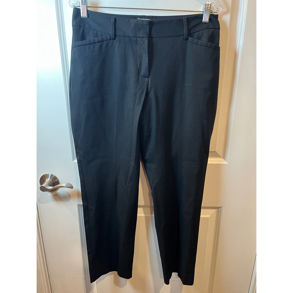 Talbots Womens Trousers Curvy Fit Black 10P